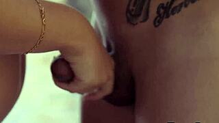 Nerdy teen behaves like a wench