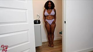 Waxing Hairy Ebony Pussy First Time