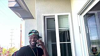 Class call from curvy kenyan ebony leads to rough bedroom fuck