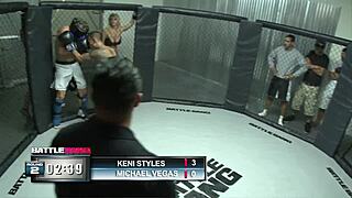 Sophie Dee Works Out In Gym Before Big Fight