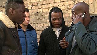 romanian slut enjoys a black chocolate dp gangbang