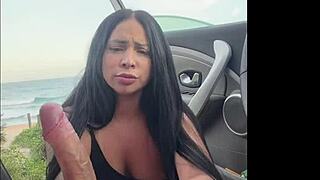 sexo arriscado paramos no meio da estrada e fudemos