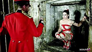 Inked big tits mature daisy rock lick cum from floor after hard bdsm prison roleplay sex