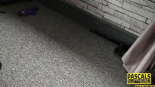 kinky whore deep throats pascal whites cock