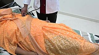 doctor meets lady at hospital for appointment