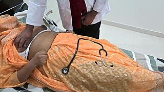 doctor meets lady at hospital for appointment
