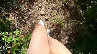 Latina Naked Outdoors Fucks Stranger With Cock Sleeve