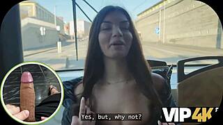 two pretty lesbians dont mind a threesome with a stranger from the train