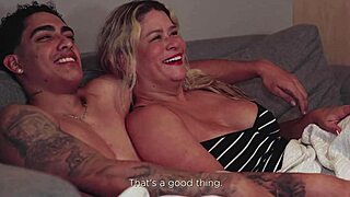 Hot stepmom suggests him have sex quietly so her husband wont hear