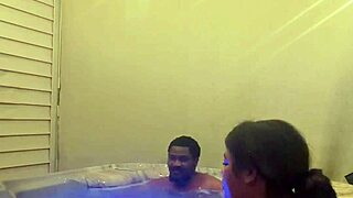 BBW TRYING TO FUCK IN THE HOT TUB