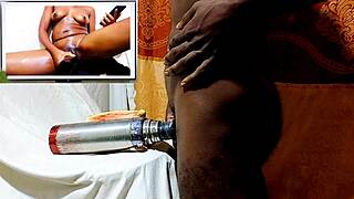 guy watches stepsister and uses bottle