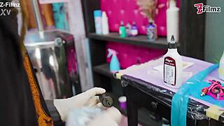 inked couple joins big group fun