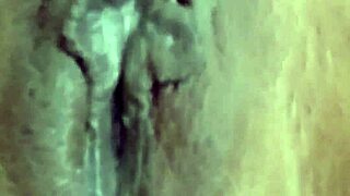 Horny girl plays with her juicy pussy close up