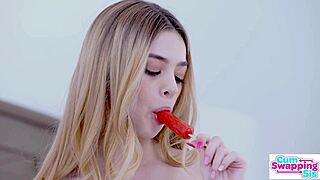 molly little swallows stepbros cum after sucking