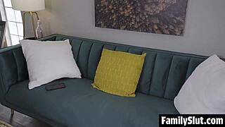 Horny stepdad helps curious stepdaughter with her boob growth