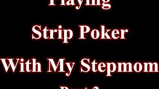 playing strip poker with my stepmom coco vandi in bedroom