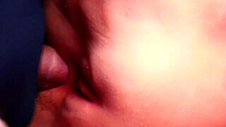 her ass is full of lubricant in this close up scene