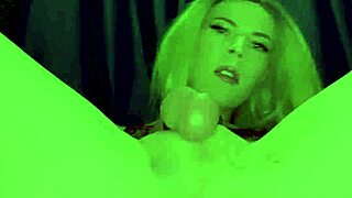 ts femdom shows dick and asshole closeup for cei