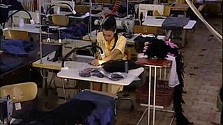 secretary in lingerie gets fucked at work