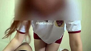 oh listen colegiala screams riding my huge cock cum inside