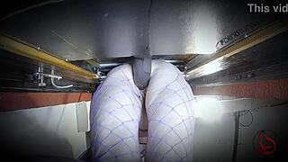 sluty wife redcat is breeding at gloryhole