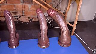 bbc giant dildos testing young 18+ part 1 with lola spice