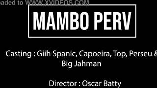 Brasiliansk sød Giih Spanic dobbelt anal af store pikke