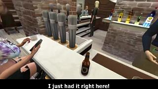 西姆斯4老太太丁字裤，诱人景象！