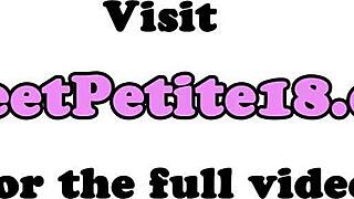 Pigtailed petite teen, hvorfor blæse din nye stedfar?