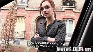 Mofos - заседнала тийн 18+ Леа Герлин - уау, рогата френска аматьорка чука в кола