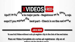 Panenská Latina s obřími prsama dostává tvrdý creampie!