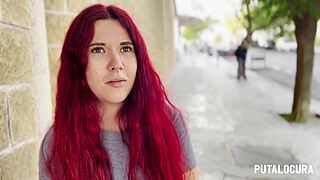 Putalocura - Torbe atrapa pelirroja española caliente Lilly Brans