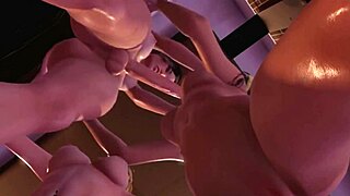 Har du nogensinde undret dig over hvordan en futa tgirl dominerer to teen 18+ piger i vild shemale action?