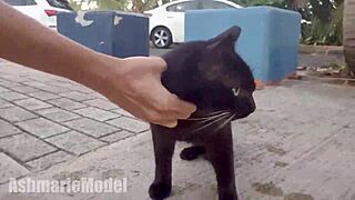 Kosmata mikro bikini preizkušnja na javnem mestu