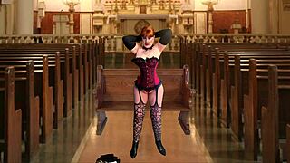 Granny non Mary Carmen verbergt zondige pijp talent