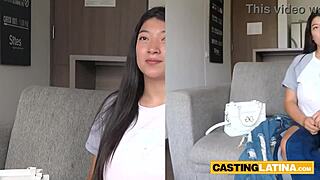 巨大おっぱいの日本人ラティーナ熟女とキャスティングで出会う