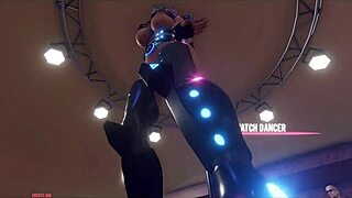 Я одержим Арией Генезис, танцующей топлес в этом киберпанк хентае