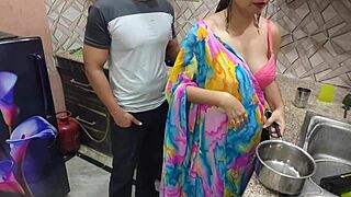 indian bhabhi teases devar then gets kitchen anal pounded first time by his big cock