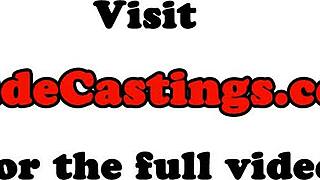 וואו! אודישן לנערה עם תחת עגול מקבלת זיין קשוח בסצנת קשירה פרועה!